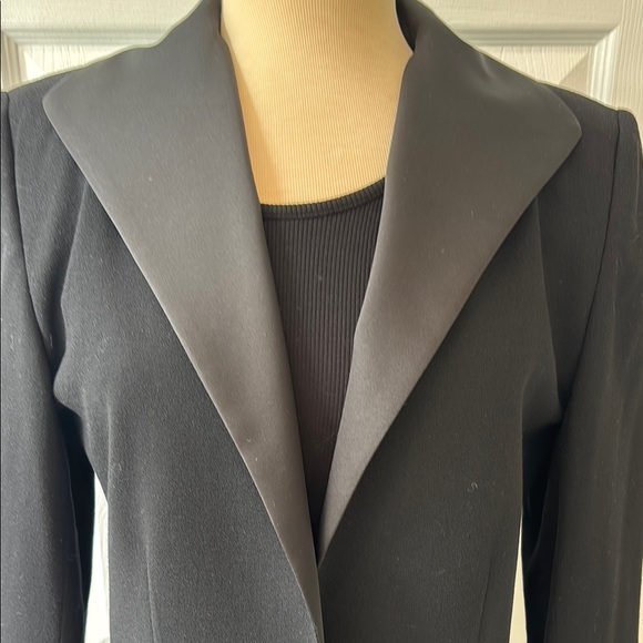 Vintage Bergdorf Goodman Tuxedo Elegant Black Women's Blazer - Picture 2 of 12